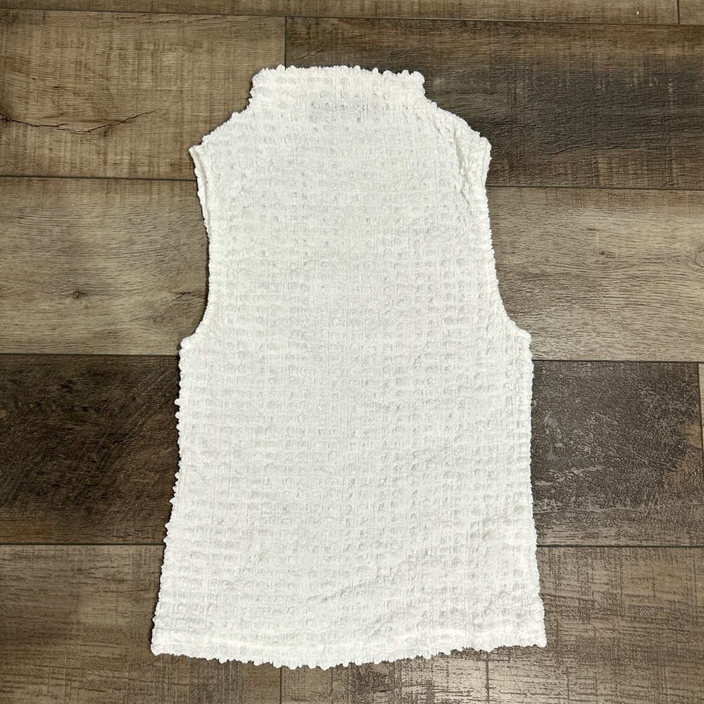 Enza Costa puckered mock neck top